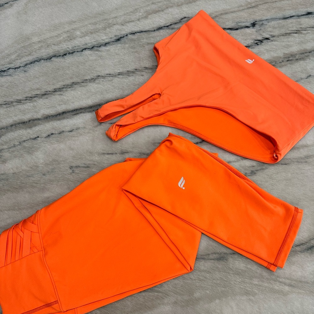Fabletics Vibrant Orange Leggings